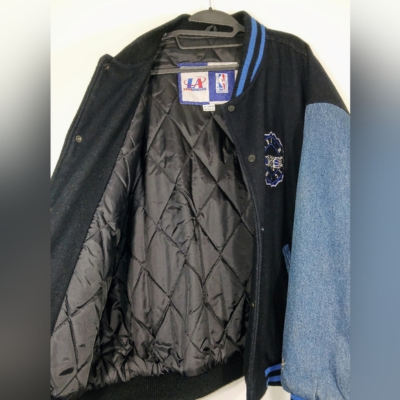VINTAGE LOGO ATHLETIC ORLANDO MAGIC NBA VARSITY JACKET. - Picture 5 of 8